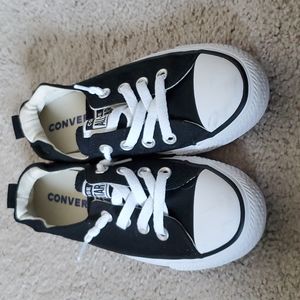 All Star Converse slip ons black